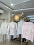 Flower Embroidery Lace Collar Shirts
